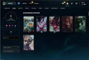 Conta diamante 3 com 31 Champs, 6 Skins + 4 Fragmentos - League of Legends LOL
