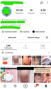 Kwai com 937Mil seguidores,  monetizando e verificado! - Redes Sociais