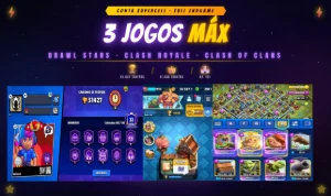 [3 Jogos] Bs 50K Lendário + Crl 11K + Coc Cv 13 Endgame - Brawl Stars
