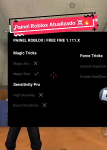 Painel Roblox Ff Xit - Free Fire