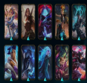 LoL conta 39 skins , 13 frag skin,ouro 3, lvl 100, 63 champ - League of Legends