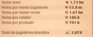 1,7bn de fama - Albion Online