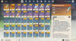 AR25 - Hutao + BIS + Jean + Espinha Cel + Banner Garantido - Genshin Impact