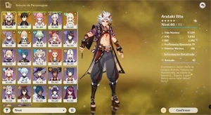 AR52 YAE MIKO COM SUA ARMA, ITTO, ZHONGLI, KEQING E JEAN - Genshin Impact