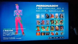 Conta fortnite com 61 skins com Jay balvin The kind laroy