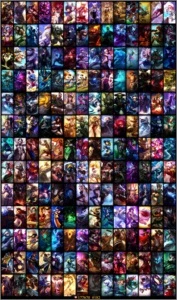 Conta Platina I com 184 skins (3 skins são prestígio) - League of Legends LOL