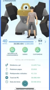 CONTA TOP LEVEL 40 - Pokémon