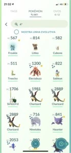 CONTA TOP LEVEL 40 - Pokémon