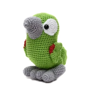 Papagaio Alegre em Amigurumi - Artesanato e Personalizados