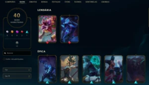 Conta League of Legends Full Acesso - 103 Champs e 40 Skins LOL