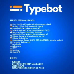 Typebot - 900 Fluxos Premium Prontos + Bônus!!! - Outros