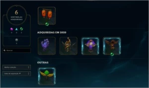 Conta Ouro 4  17 skins habilitadas E muitos espólios - League of Legends LOL