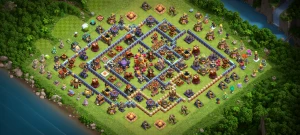 Cv 16 bem upado, heróis full - Clash of Clans