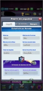 Conta Clash Royale