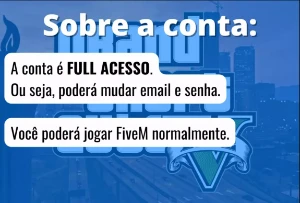 Conta Rockstar FiveM FullAcesso! (ENVIO AUTOMÁTICO!) - GTA