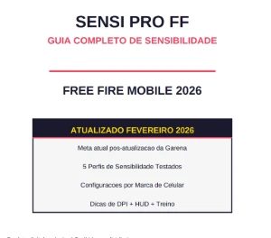 MELHOR SENSI FF 2026 | 4 Perfis Pro + Sensi por Celular + DP - Free Fire