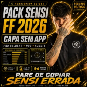 Pack Sensi MT7 Style FF 2026 | Capa + HUD PRO | Sem App