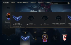 conta mestre 394 skins - League of Legends LOL