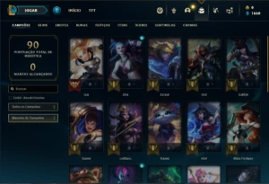 Conta Unranked com 27 Champs e 13 Skins - League of Legends LOL