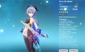 AR25 - Ganyu + Arco de Amos + 44 tiros!!!!! - Genshin Impact