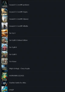 Conta Ubisoft 40 jogos: Division 2 Full, Todos Assassin, etc