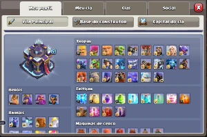 Conta Clash of Clans CV 15 - COC 15 - TH 15