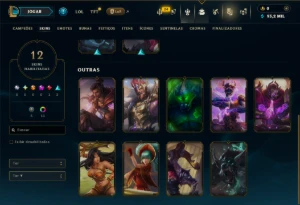 Diamante 4 com 40 Champs e 12 Skins - League of Legends LOL