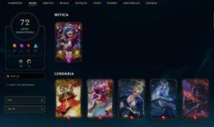 Conta League of Legends Full Acesso - 122 Champs e 72 Skins LOL