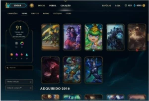 Conta de Leagues Of Legends  Mestre - League of Legends LOL