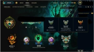 Conta de Leagues Of Legends  Mestre - League of Legends LOL
