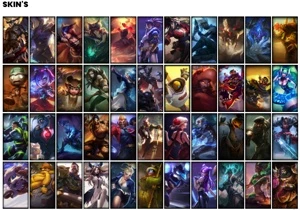 Conta bronze 4 com 155 Champs e 144 Skins + 6 Vitoriosas - League of Legends LOL