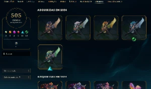 Conta League of Legends +1500 skins+cromas+skins wards etc LOL