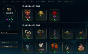 Conta League of Legends +1500 skins+cromas+skins wards etc LOL