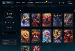 Conta Diamante 3 (Todos os Champs) 130 skins - League of Legends LOL