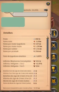 Conta Albion 1.8Bn Fama Total, Craft, Coleta, Bem Upada