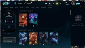 Conta de LOL INATIVA *UNRANKED* (LVL 115) 56 Skins - League of Legends