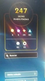 Conta League Of Legends e Valorant com muitas skins. LOL