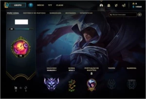 CONTA DIAMANTE 1  MUITA ESSÊNCIA AZUL - League of Legends LOL