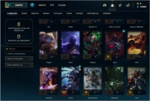 CONTA DIAMANTE 1  MUITA ESSÊNCIA AZUL - League of Legends LOL