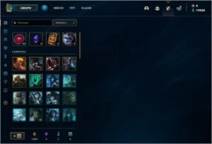CONTA DIAMANTE 1  MUITA ESSÊNCIA AZUL - League of Legends LOL