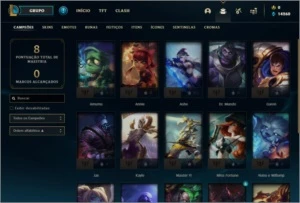 CONTA DIAMANTE 1  MUITA ESSÊNCIA AZUL - League of Legends LOL