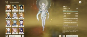Zibai C2 + Linnea C2 + Mavuika C2 + 165 desejos+ - Genshin Impact