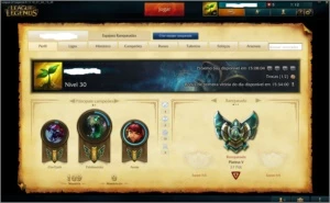Conta Legue of Legends Platina V - League of Legends LOL