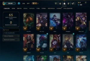 Esmeralda 4 com 55 Champs e 8 Skins - League of Legends LOL