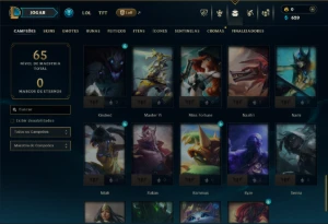 Esmeralda 4 com 55 Champs e 8 Skins - League of Legends LOL