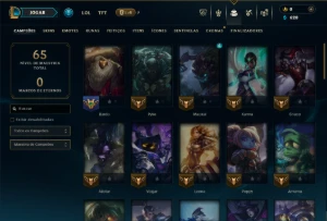 Esmeralda 4 com 55 Champs e 8 Skins - League of Legends LOL