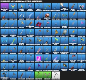 Renegade Raider + 66 Skins + 62 Emotes + 87 Pikaches - Fortnite