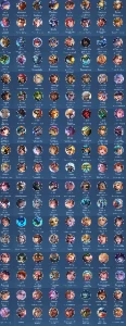 Conta Mobile Legends lv.119 com 333 skins, heróis e emblemas