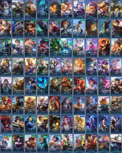 Conta Mobile Legends lv.119 com 333 skins, heróis e emblemas