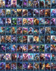 Conta Mobile Legends lv.119 com 333 skins, heróis e emblemas